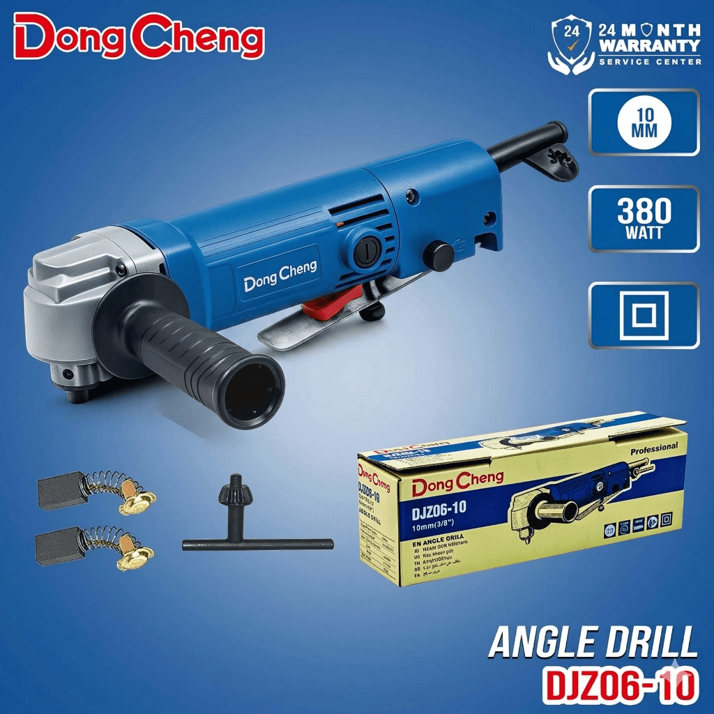 Dongcheng DJZ06-10 Mesin Bor Sudut Besi Kayu 380 Watt DJZ 06 10 Angle Drill 10MM