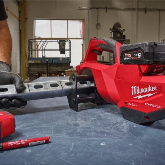 Mesin Pemotong Kanal Strut Baterai Milwaukee M18 STSO Force Logic Strut Shear Cordless Alat Potong Profil Strut 18 Volt Unit Only